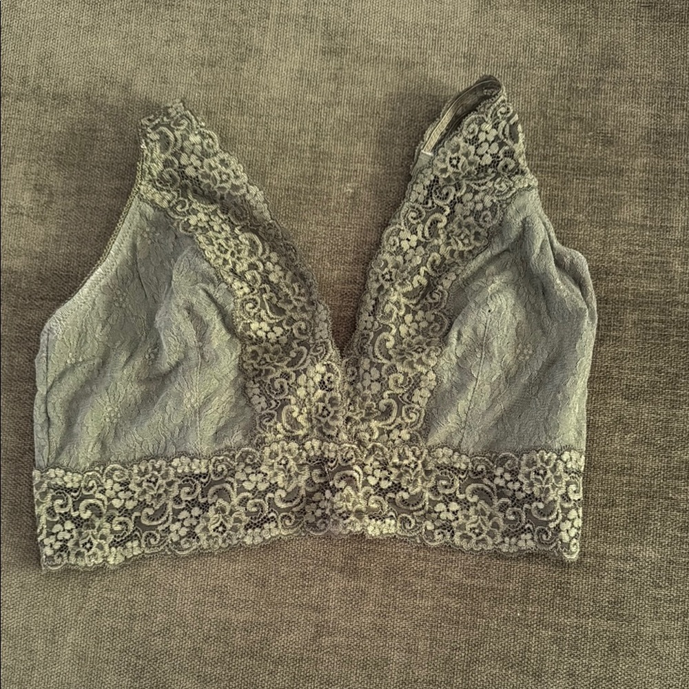 SOMA sz XL Lace Bralette in green